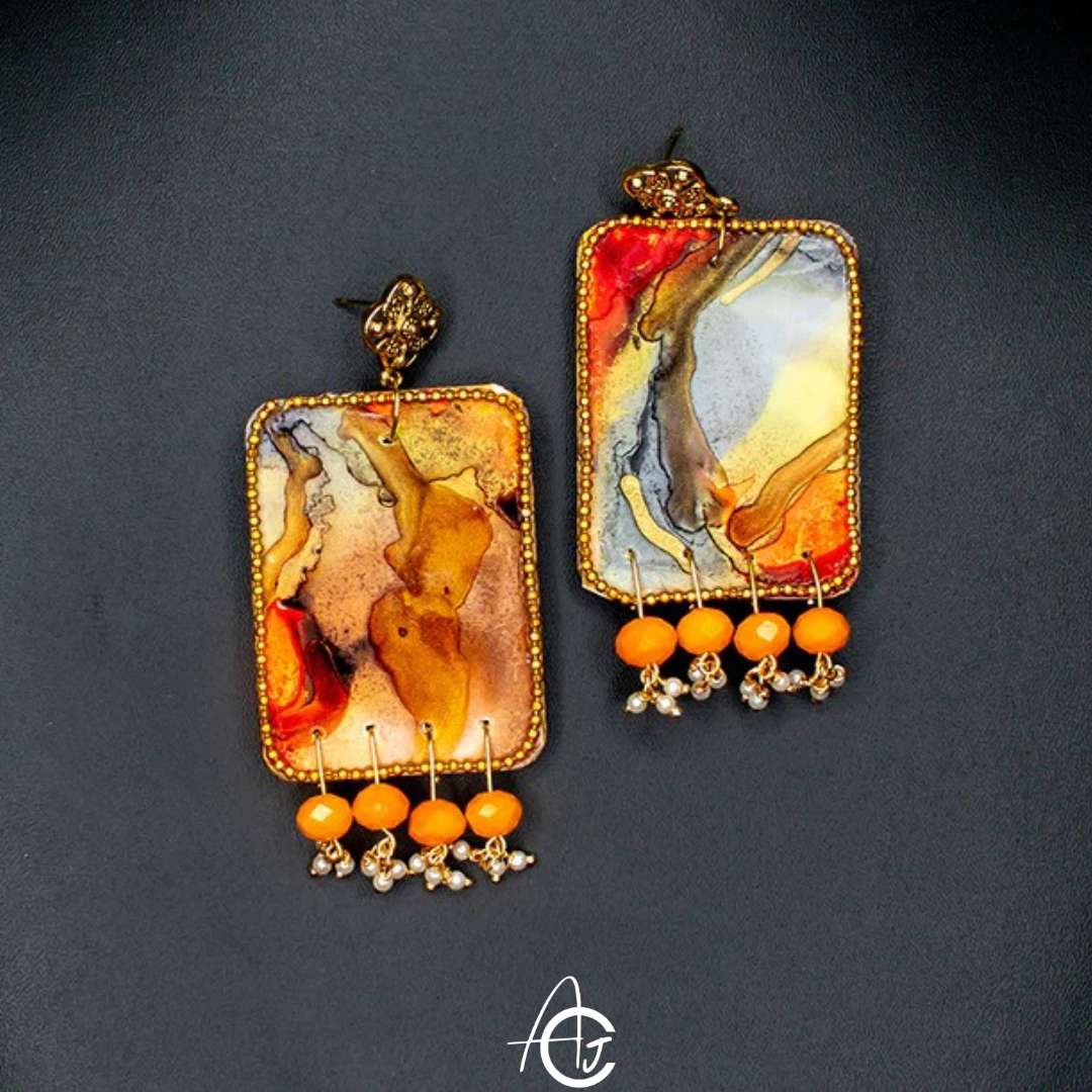 Fluid Earrings : Handmade