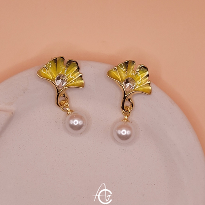 Pearl And Shell Earrings
