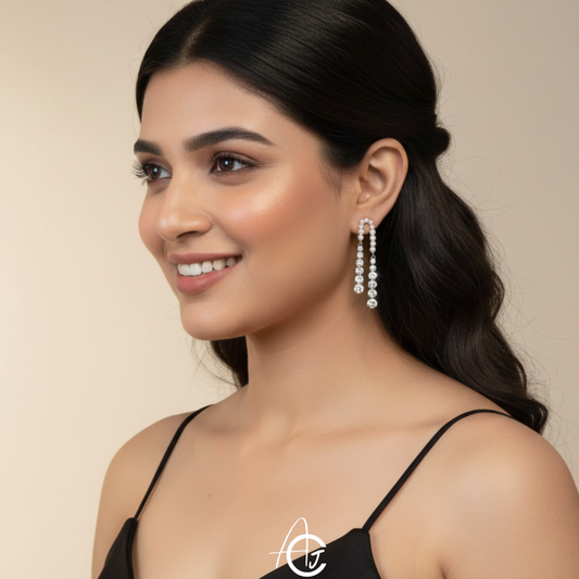 Bling Pearl Statement Earrings