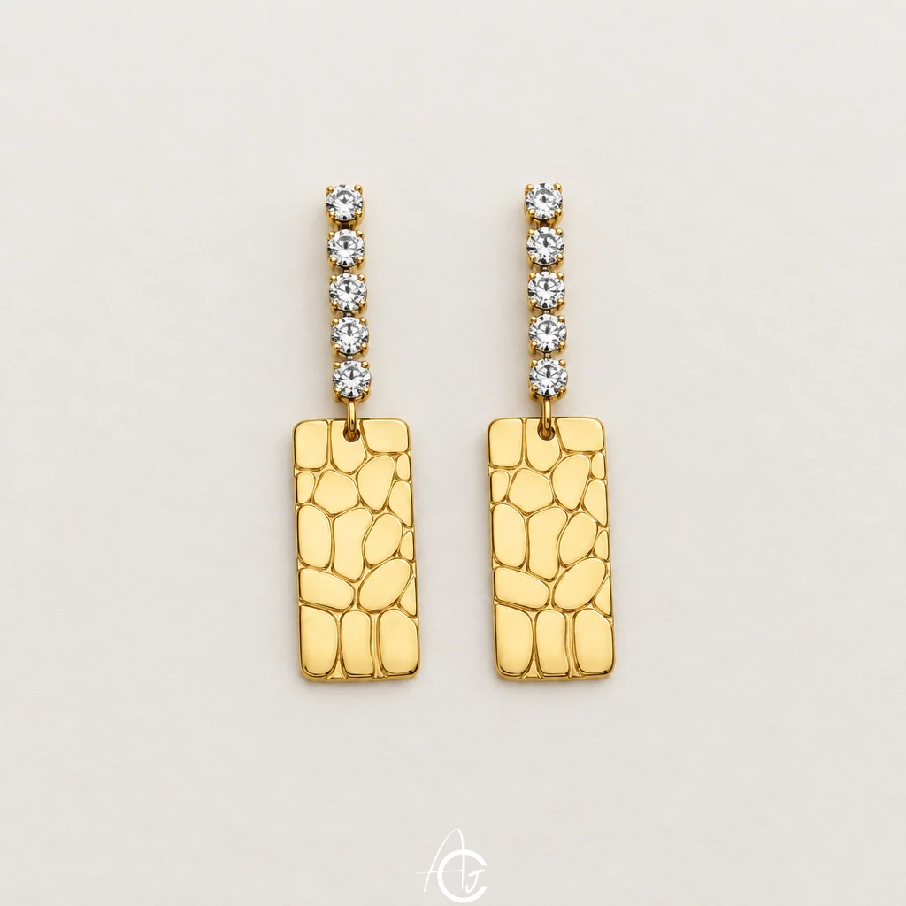 Diamond Drop Earrings