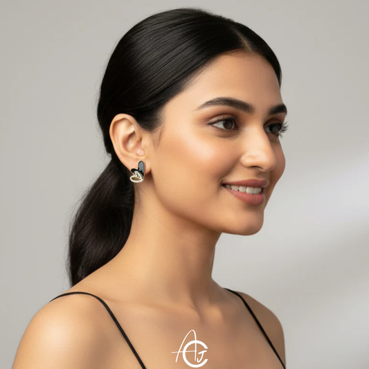 Bling Heart Earrings