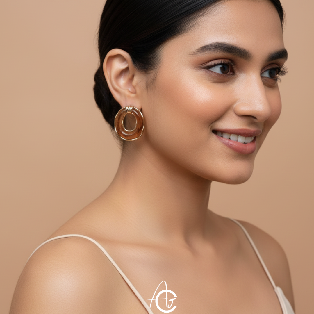 Semi Precious Stone Earrings