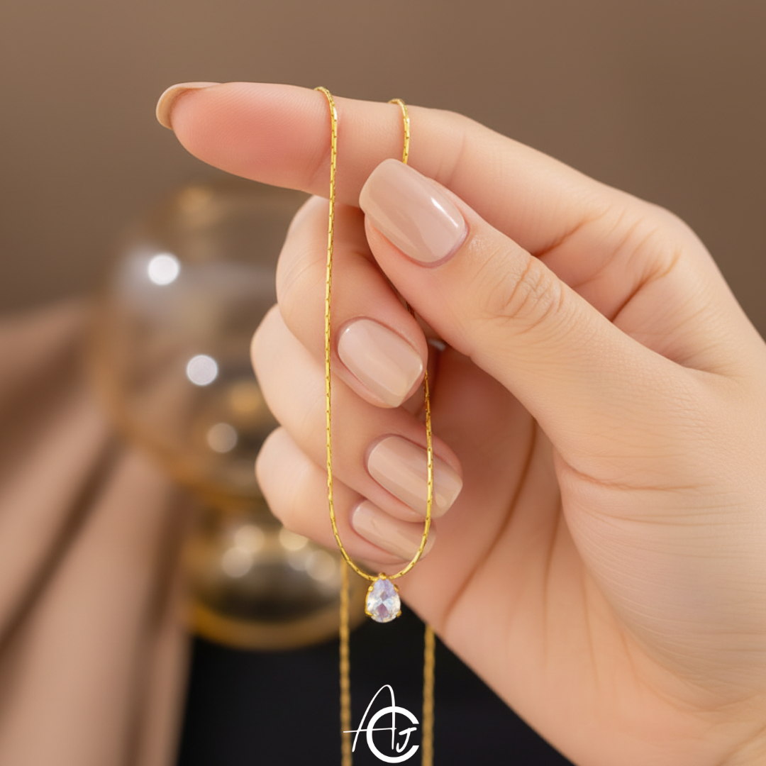 Drop Solitaire Necklace