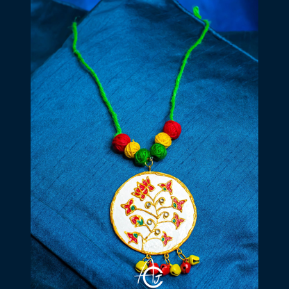 Statement  Necklace, Handpainted : Handmade