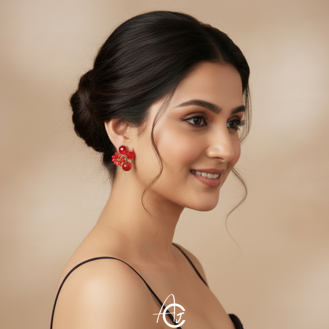 Flower Pink Earrings
