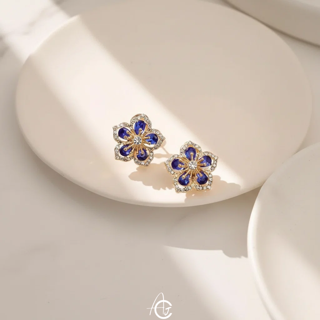 Flower Bling Earrings