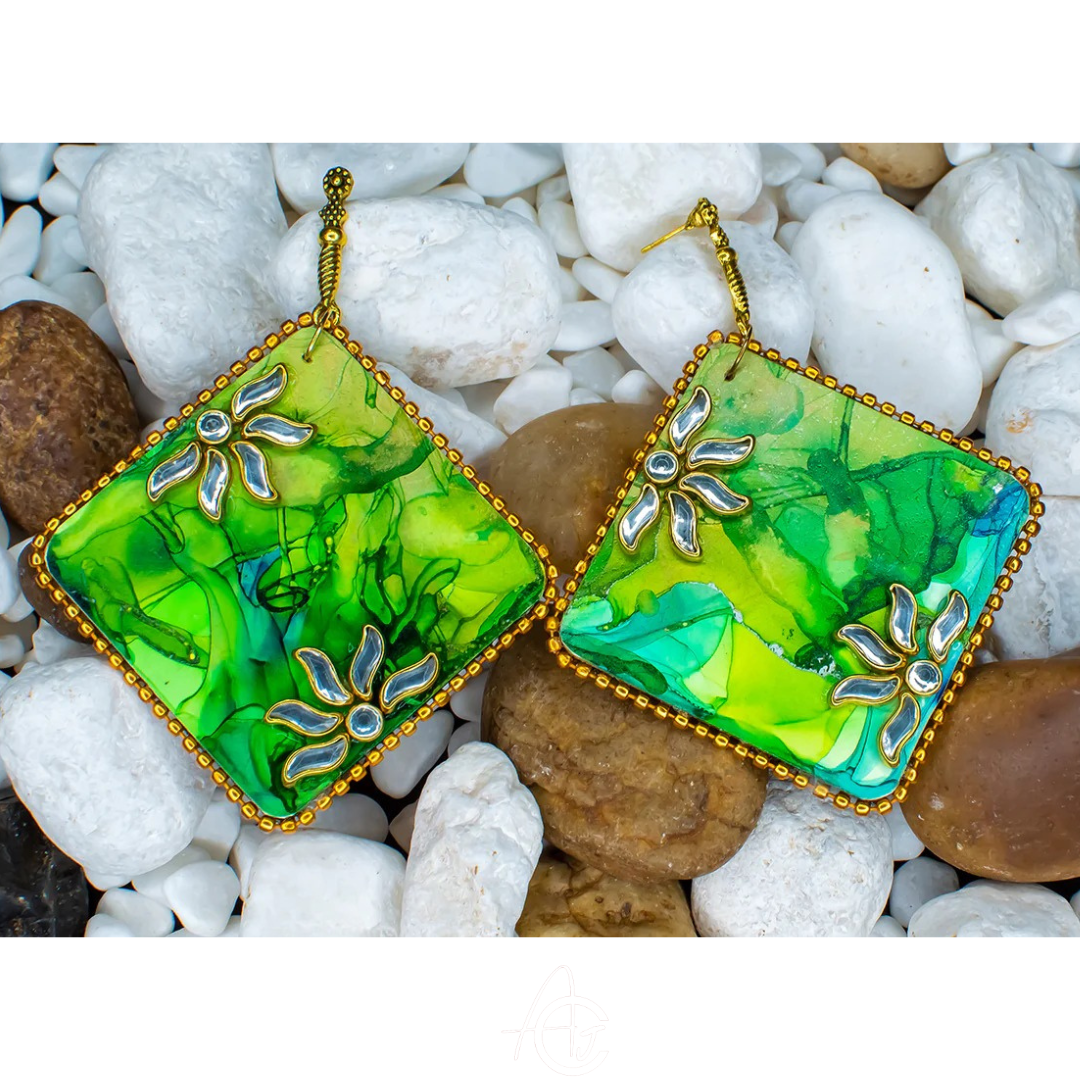 Fluid Earrings : Handmade