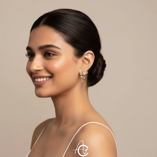 Crystal Flower Earrings