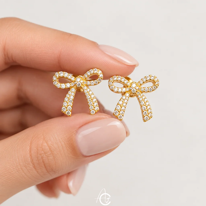 Bling Bow Earrings