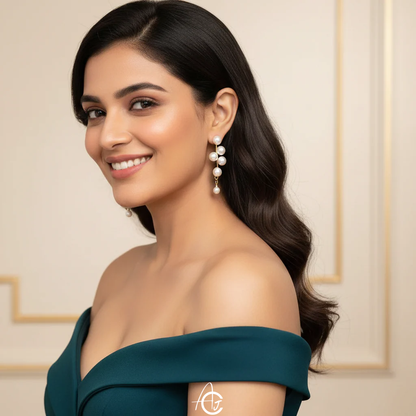 Pearls Statement Earrings