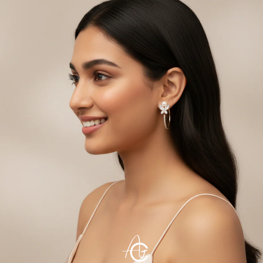 Crystal Butterfly Earrings