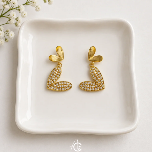 Heart Drop Earrings