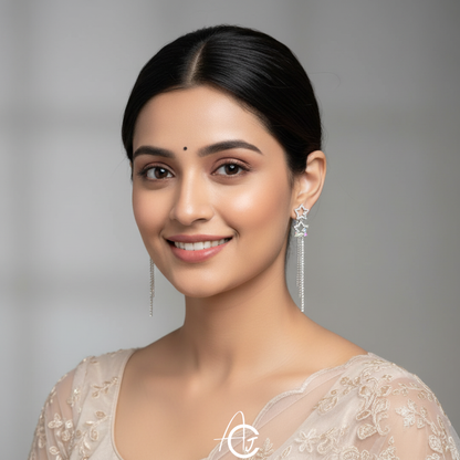 Star Long Chain Earrings