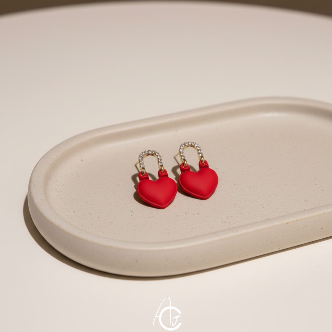 Heart Bling Earrings