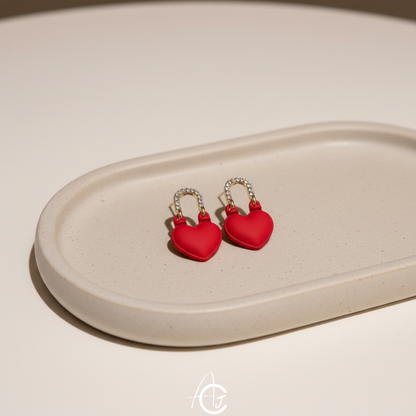Heart Bling Earrings