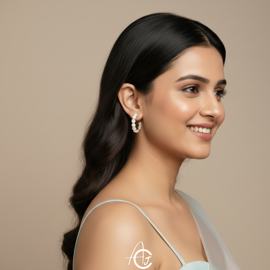 Crystal Statement Hoop Earrings