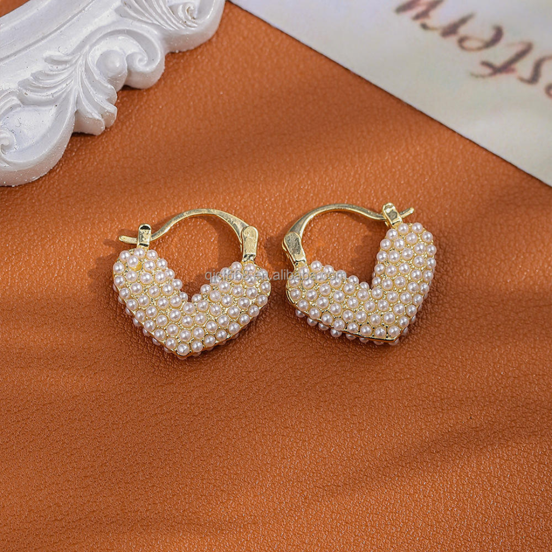 Bling Pearl Earrings