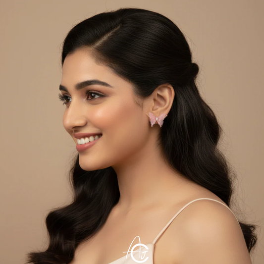 Butterfly Earrings Pink