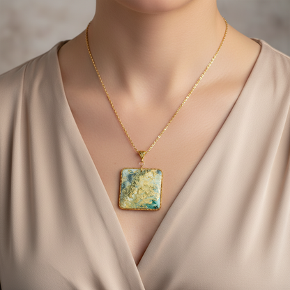 Fluid Necklace : Handmade