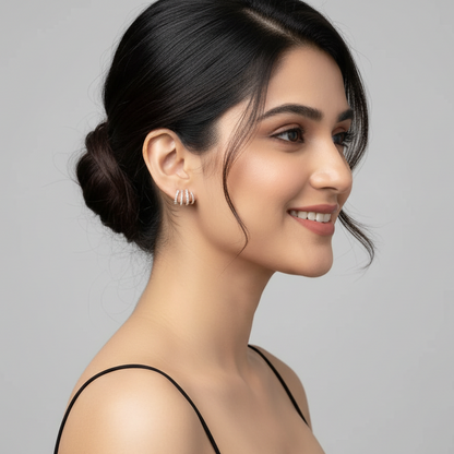 Bling Claw Pearl Earrings