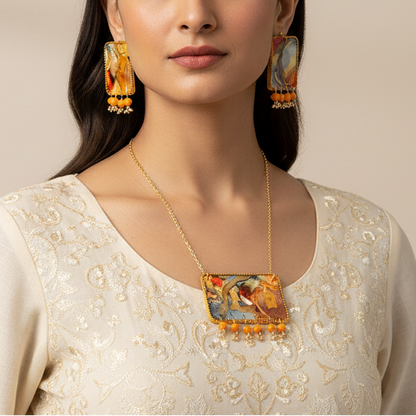 Fluid Necklace set : Handmade