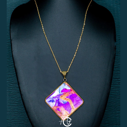 Fluid Necklace : Handmade