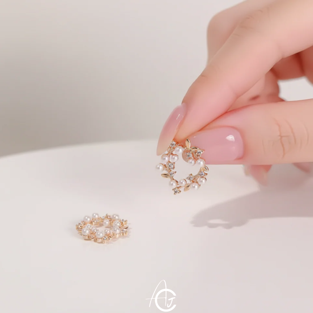 Bling Pearl Earrings