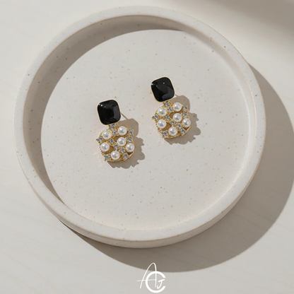Pearl Bling Earrings