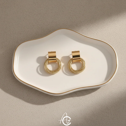 Gold Plated Minimal Earrings