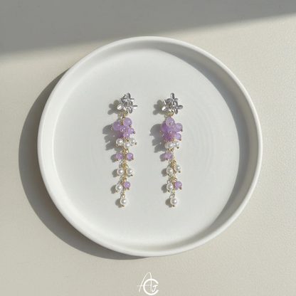 Beads And Pearls Earrings