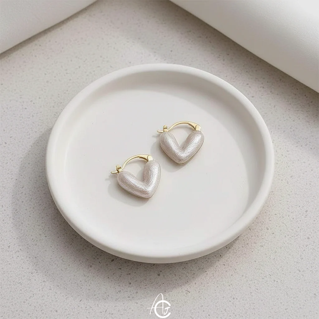 Bling Heart Earrings