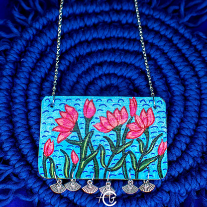 Statement Necklace, Handpainted : Handmade