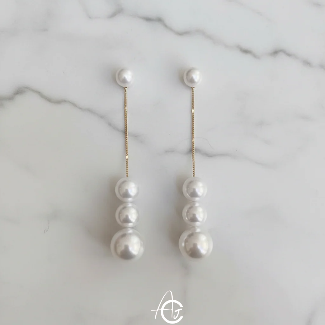 Pearl Chain Earrings