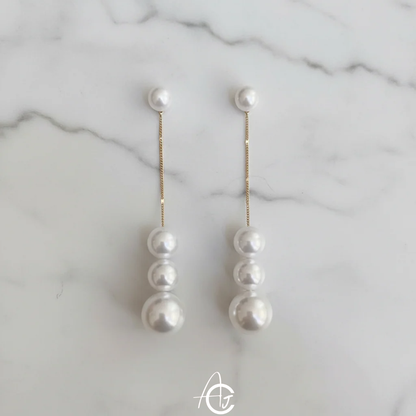 Pearl Chain Earrings