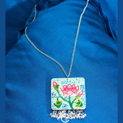 Statement Necklace, Handpainted : Handmade