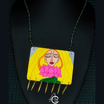 Statement Necklace, Handpainted : Handmade