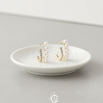 Pearl Bling Earrings
