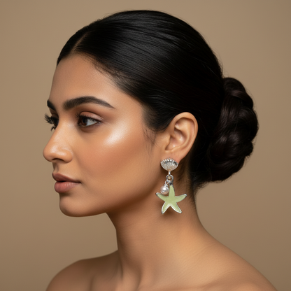 Star And Shell Earrings