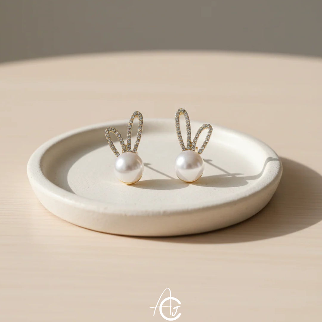 Pearl Bling Earrings