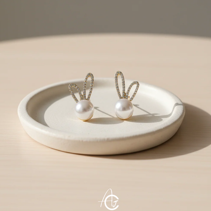 Pearl Bling Earrings