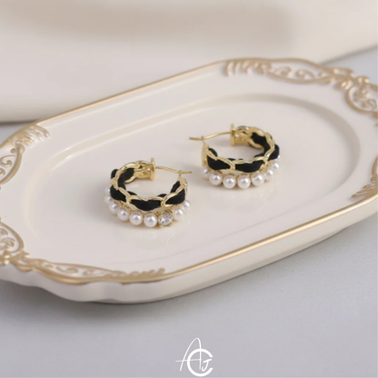 Pretty Pearl Hoop Earrings