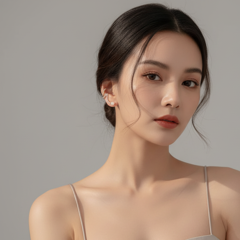 Bling Pearl Earcuffs