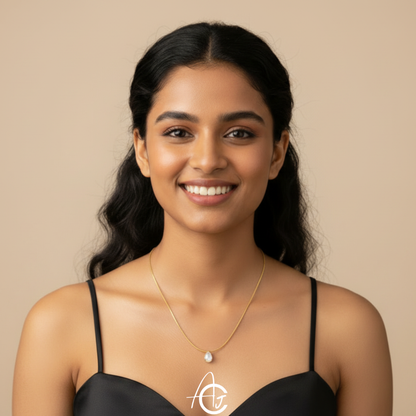 Drop Solitaire Necklace
