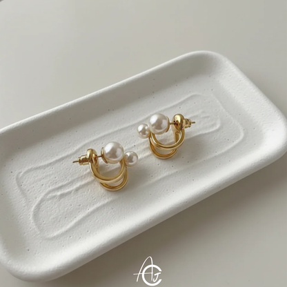 Bling Pearl Earrings