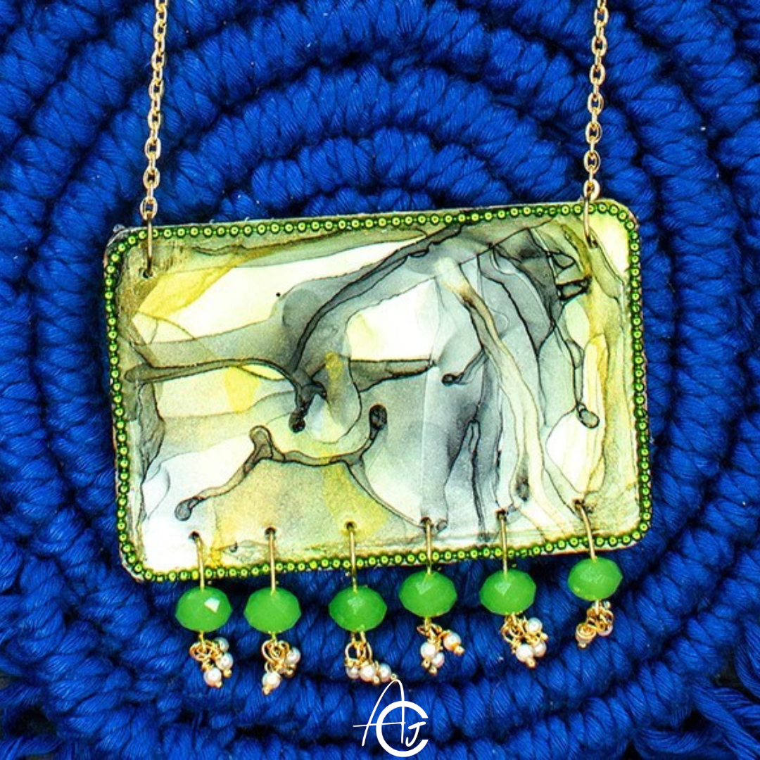 Fluid Necklace : Handmade