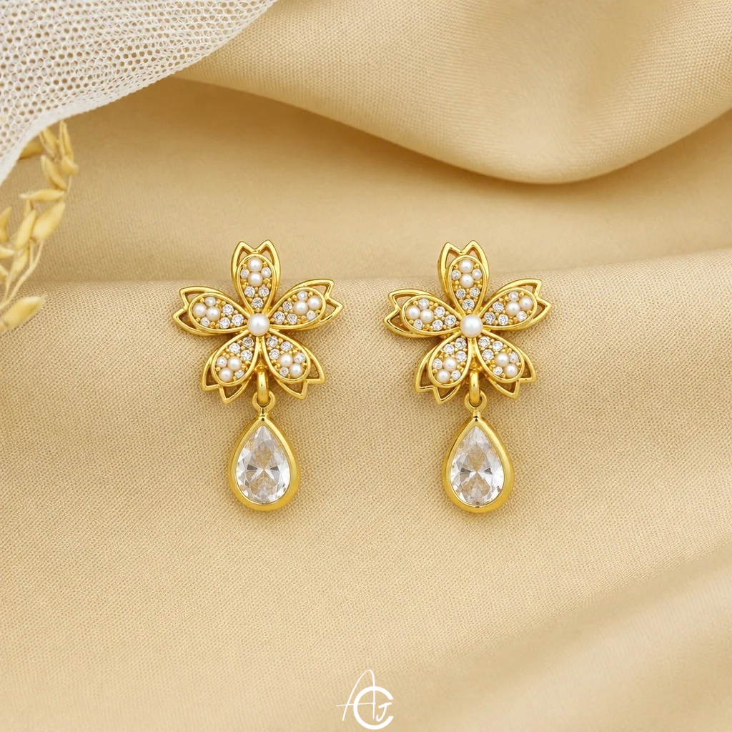 Flower Drop Earrings