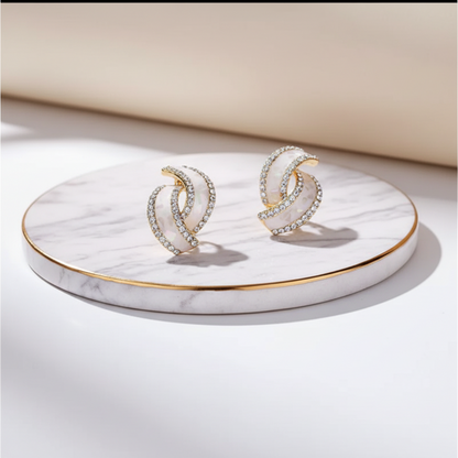 Whirl Stud Jazzy Earrings