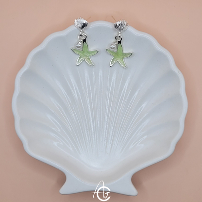 Star And Shell Earrings