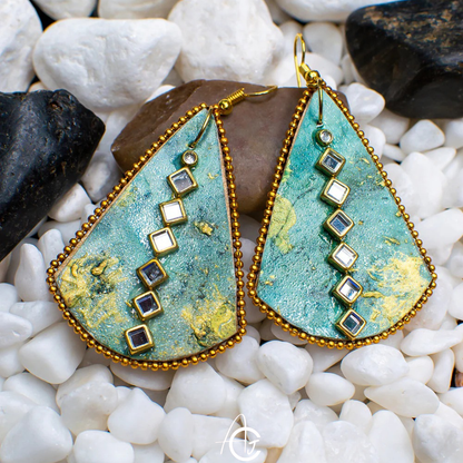 Fluid Earrings : Handmade