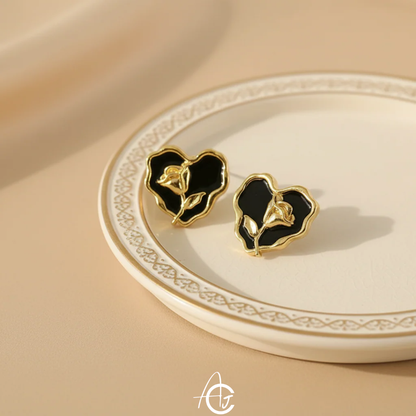 Floral Hearty Earrings
